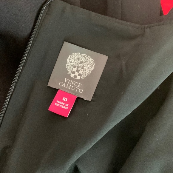 Vince Camuto Angled Ruffle Sheath Dress Size 10 - Picture 5 of 6